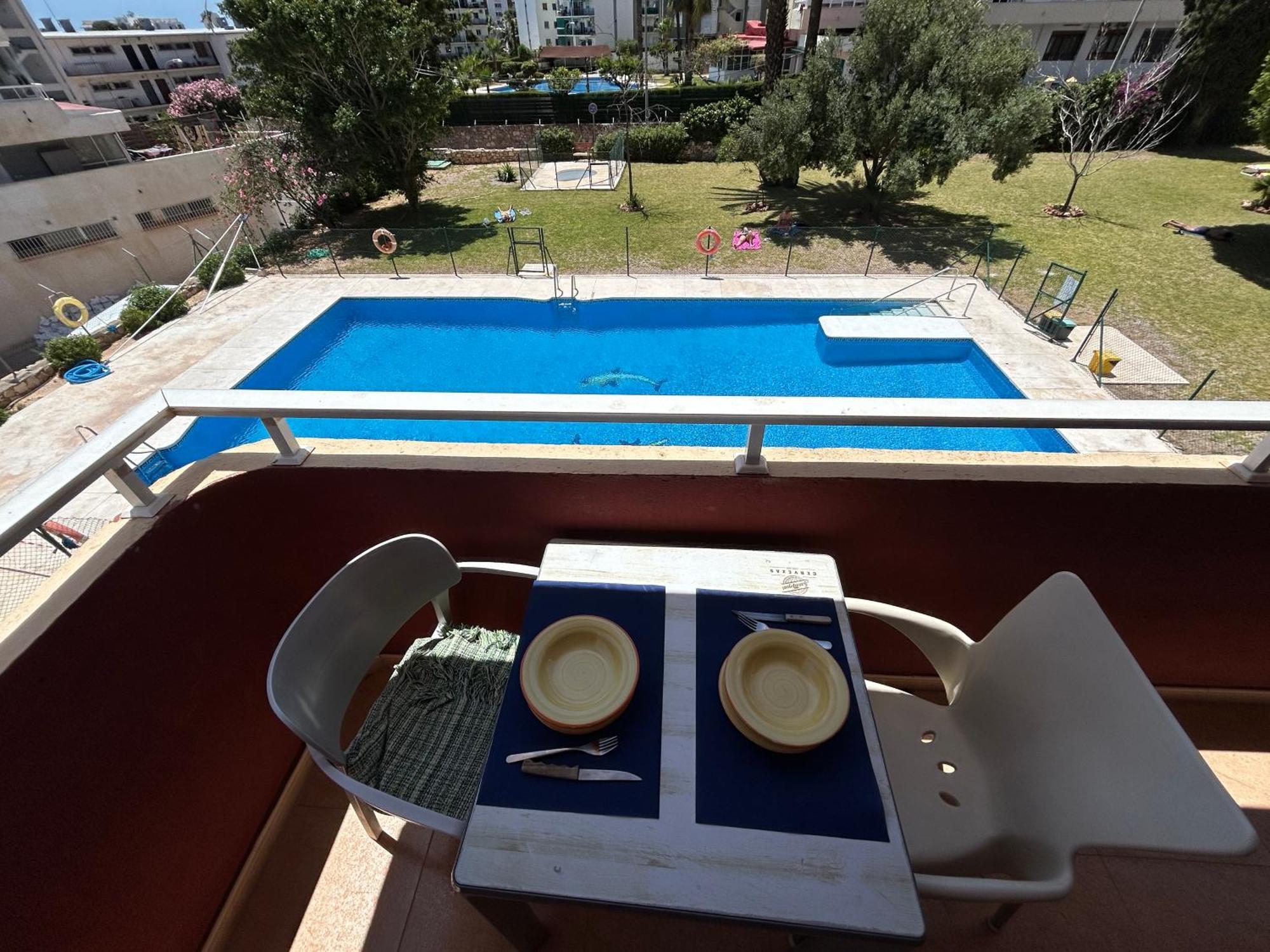 Piscina Terrazza Seaview Lägenhet Benalmádena Exteriör bild